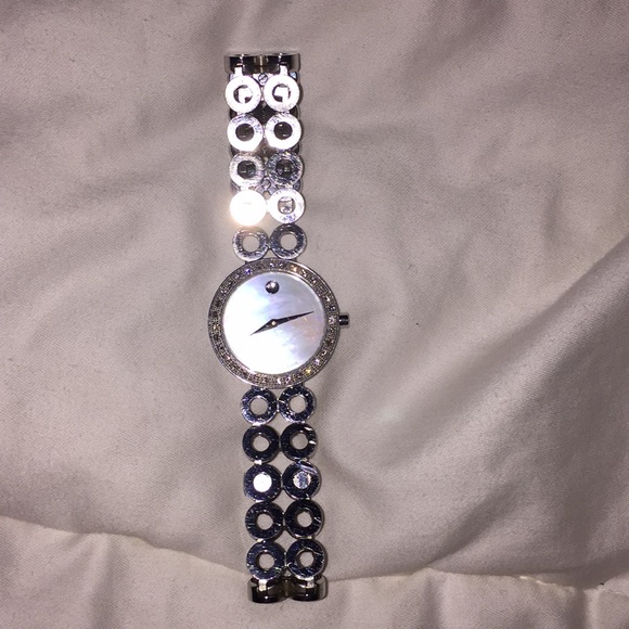 Authentic Movado mother of pearl watch